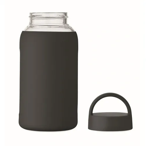 Botella de borosilicato 600 ml Boris con funda personalizable ref MO2912 - Detail Negro