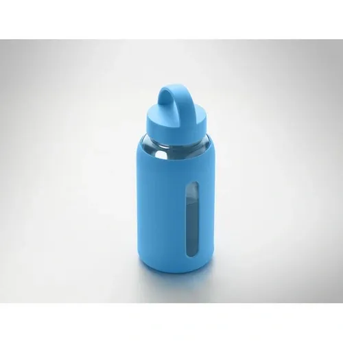 Botella de borosilicato 600 ml Boris con funda personalizable ref MO2912 - Turquesa 7