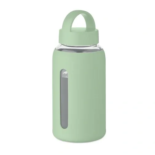 Botella de borosilicato 600 ml Boris con funda personalizable ref MO2912 - Verde Menta