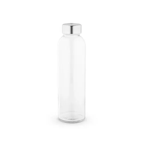 Botella de cristal para sublimación con tapón de acero ref 94317 - Transparente 01
