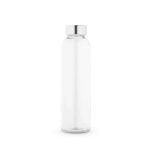 Botella de cristal para sublimación con tapón de acero ref 94317 - Transparente