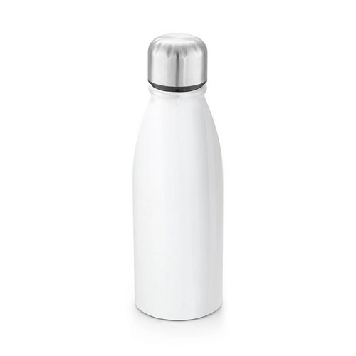 Botella de deporte de aluminio con tapa de acero inoxidable ref 94063