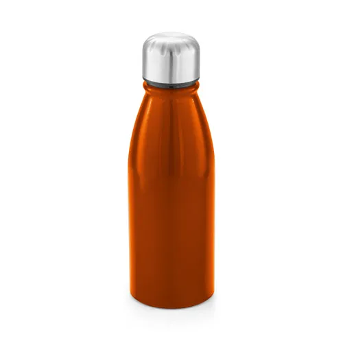 Botella de deporte de aluminio con tapa de acero inoxidable ref 94063