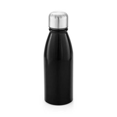 Botella de deporte de aluminio con tapa de acero inoxidable ref 94063