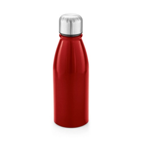 Botella de deporte de aluminio con tapa de acero inoxidable ref 94063