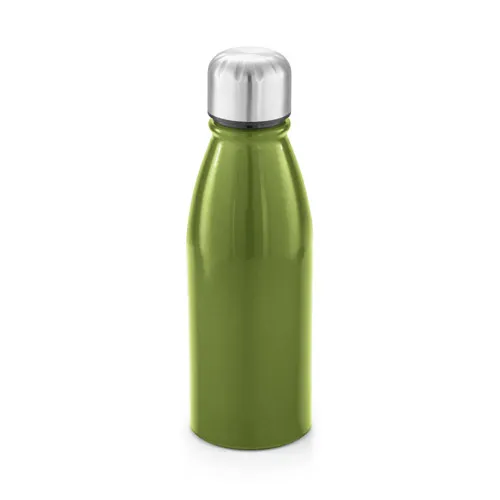 Botella de deporte de aluminio con tapa de acero inoxidable ref 94063