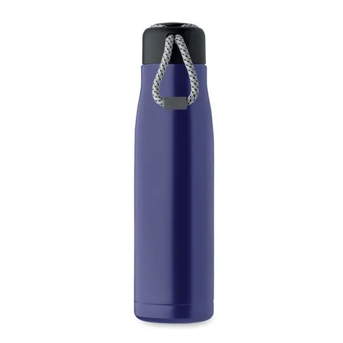 Botella aislada al vacío de acero reciclado 500 ml ref MO2413 - Azul Royal Open