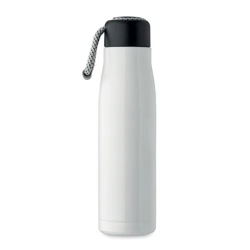 Botella aislada al vacío de acero reciclado 500 ml ref MO2413 - Blanco Side