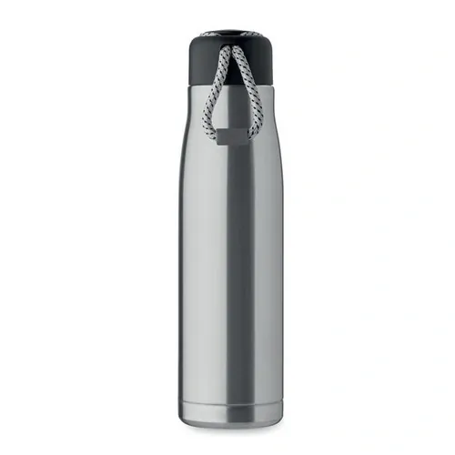 Botella aislada al vacío de acero reciclado 500 ml ref MO2413 - Plata Mate Open