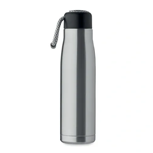 Botella aislada al vacío de acero reciclado 500 ml ref MO2413 - Plata Mate Side