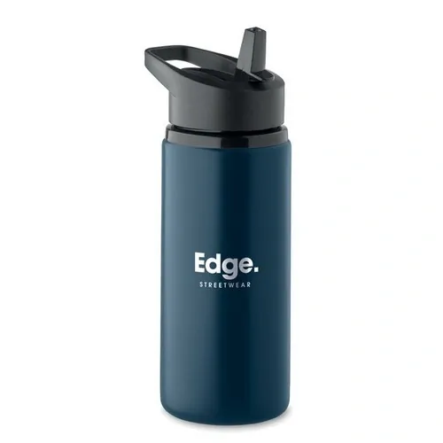 Botella de acero inoxidable reciclado con boquilla plegable ref MO2500 - French Marino Printed