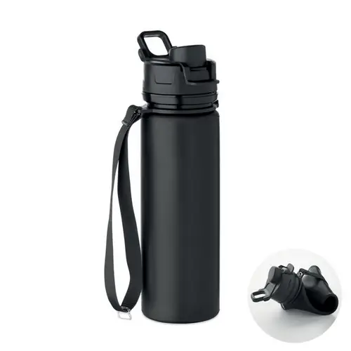 Botella de silicona plegable lett ideal para llevar contigo ref MO2944 - Negro