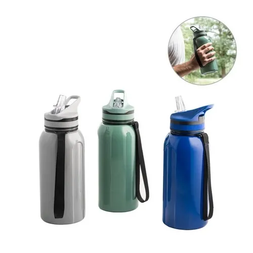 Botella deportiva con pajita interna y tapa fácil de usar ref 94329 - 00
