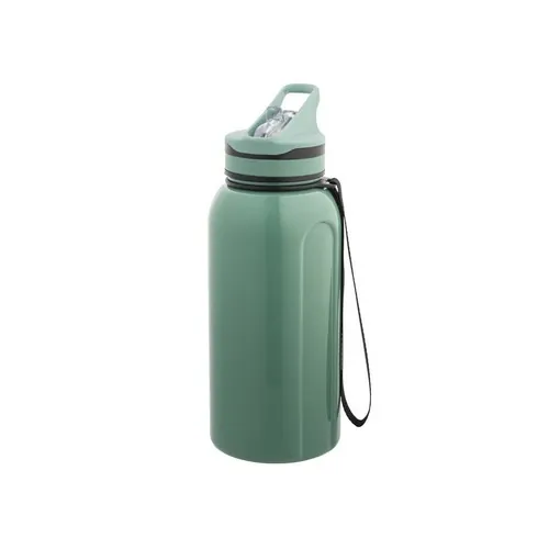 Botella deportiva con pajita interna y tapa fácil de usar ref 94329 - Verde Claro