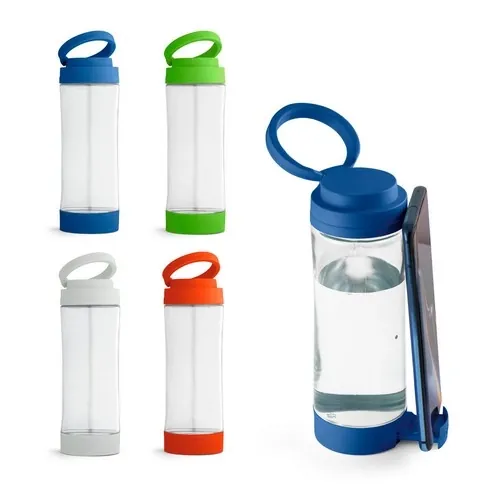 Botella deportiva de cristal con soporte para smartphone ref 94783 - 00