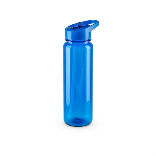 Botella deportiva reciclada con tapa y pajita interna ref 94344 - Azul