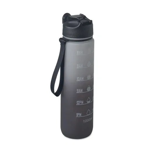 Botella de agua deportiva con pajita integrada ref MO2489 - Negro
