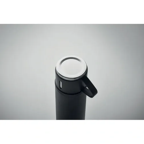 Botella de acero inoxidable doble pared tapa hermética ref MO2117 - 1 Negro