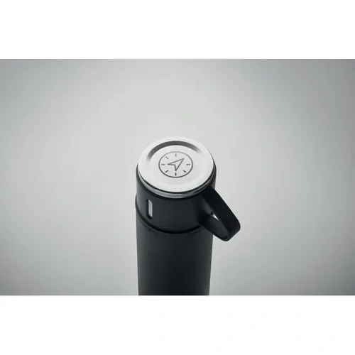 Botella de acero inoxidable doble pared tapa hermética ref MO2117 - 6 Negro