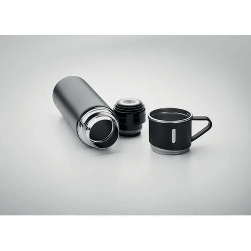 Botella de acero inoxidable doble pared tapa hermética ref MO2117 - Item Detail Picture Negro