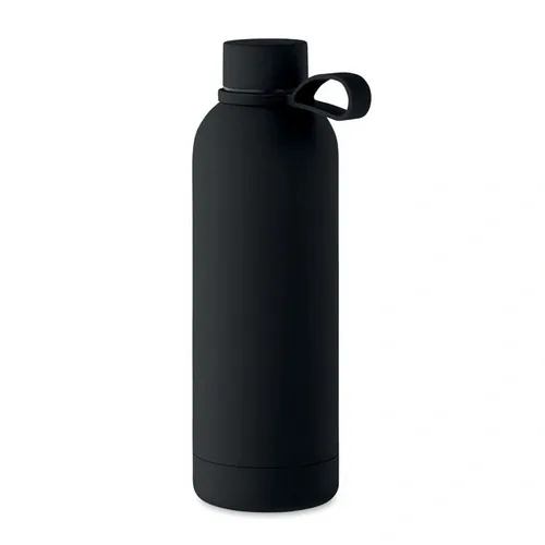 Botella aislada al vacío de acero reciclado 500 ml ref MO2315 - Front Negro
