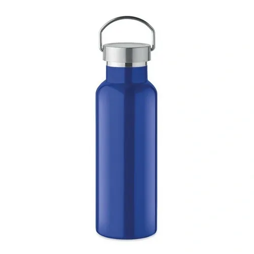Botella de acero inoxidable reciclado con tapa anti fugas ref MO2107 - Azul