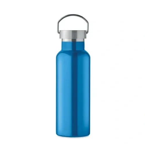 Botella de acero inoxidable reciclado con tapa anti fugas ref MO2107 - Back Turquesa