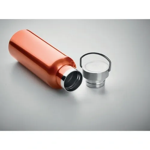 Botella de acero inoxidable reciclado con tapa anti fugas ref MO2107 - Item Detail Picture Naranja