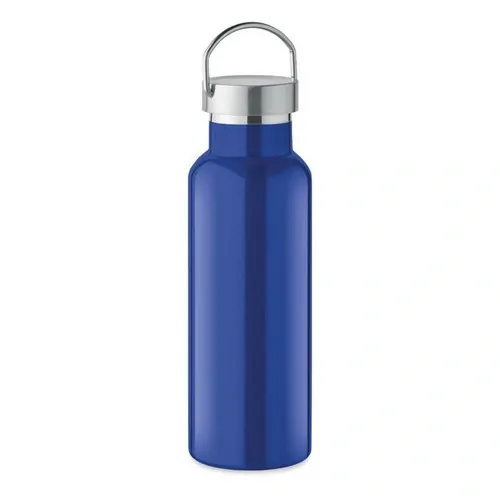 Botella de acero inoxidable reciclado con tapa anti fugas ref MO2107 - Open Azul