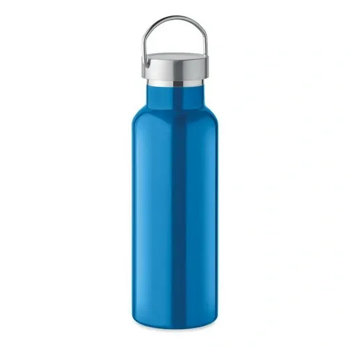 Botella de acero inoxidable reciclado con tapa anti fugas ref MO2107 - Open Turquesa