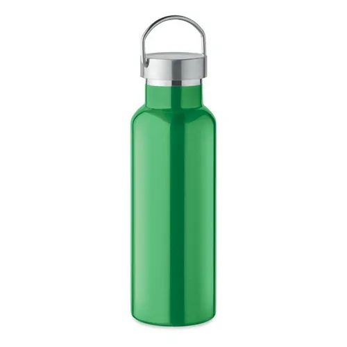 Botella de acero inoxidable reciclado con tapa anti fugas ref MO2107 - Open Verde