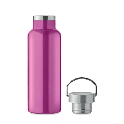Botella de acero inoxidable reciclado con tapa anti fugas ref MO2107 - Top Fucsia