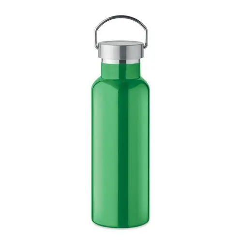 Botella de acero inoxidable reciclado con tapa anti fugas ref MO2107 - Verde