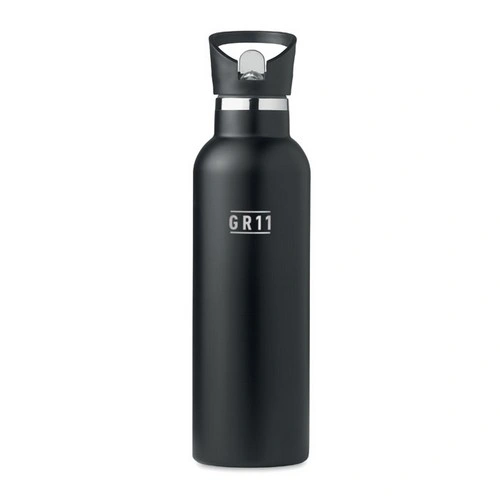 Botella de acero inoxidable aislada con tapón de madera ref MO6366