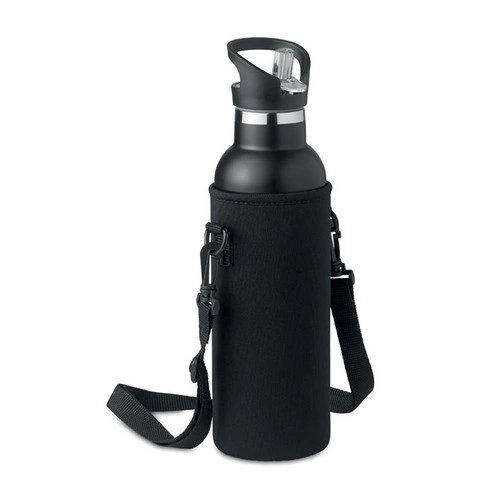 Botella de acero inoxidable aislada con tapón de madera ref MO6366