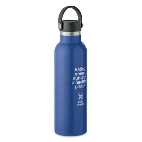 Botella de acero inoxidable reciclado con aislamiento al vacío ref MO6944 - Printed Azul