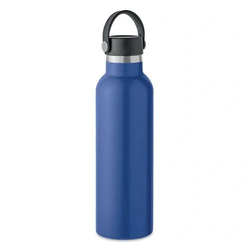 Botella de acero inoxidable reciclado con aislamiento al vacío ref MO6944 - Side Azul