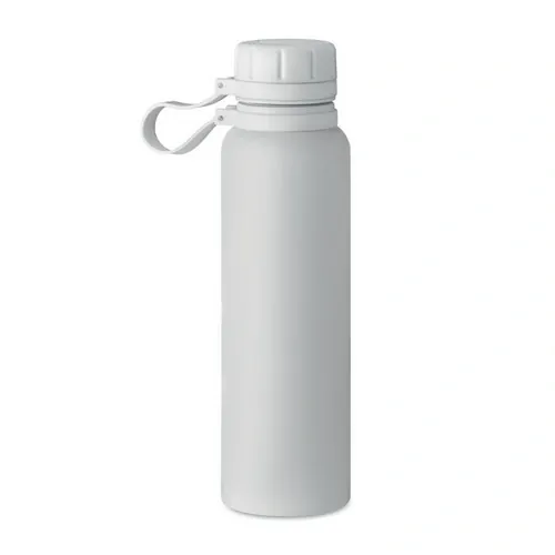 Botella de acero inoxidable aislada al vacío con asa ref MO6760 - Blanco