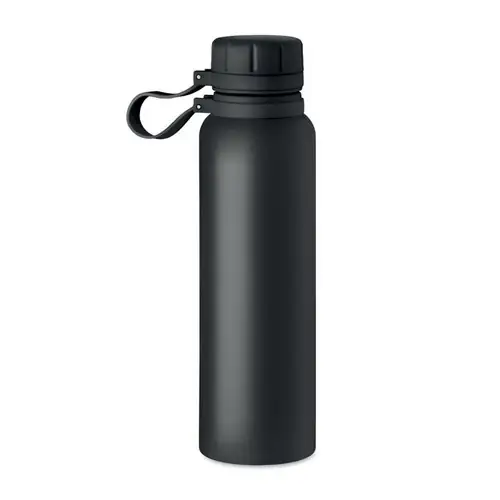 Botella de acero inoxidable aislada al vacío con asa ref MO6760 - Negro