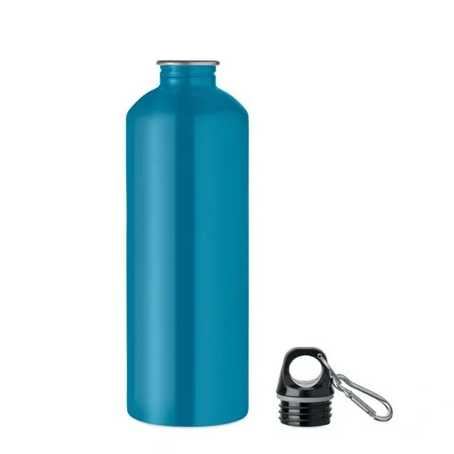 Botella pared simple 1000 ml personalizable para eventos ref MO2829 - Turquesa Side
