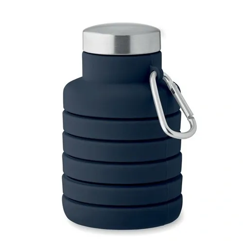 Botella plegable de silicona con tapa de acero inoxidable ref MO2548 - French Marino Back