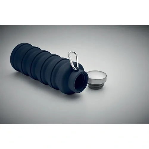 Botella plegable de silicona con tapa de acero inoxidable ref MO2548 - French Marino Open
