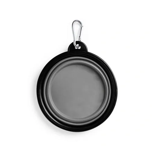Bowl plegable para mascotas resistente con mosquetón ref 5935 - Gris