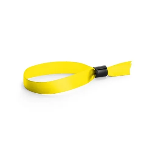Brazalete de raso a prueba de manipulaciones con cierre seguro ref 94970 - Amarillo