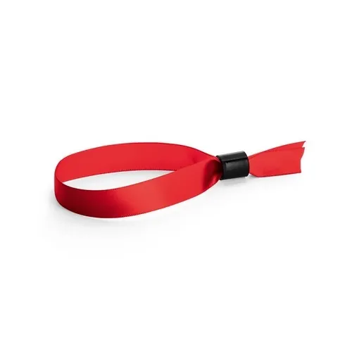 Brazalete de raso a prueba de manipulaciones con cierre seguro ref 94970 - Rojo