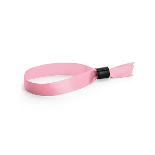 Brazalete de raso a prueba de manipulaciones con cierre seguro ref 94970 - Rosa Claro