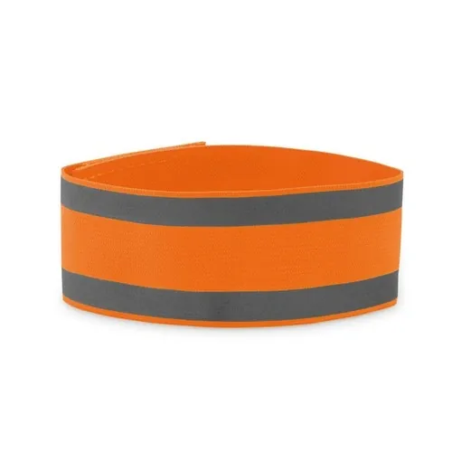Brazalete deportivo reflectante de lycra ref MO9529 - Front Naranja Fluorescente