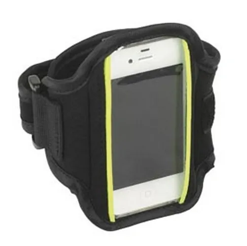 Brazalete deportivo portamóviles con ajuste en velcro ref SO14 - Negro