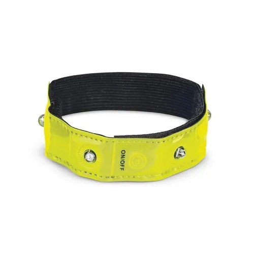 Brazalete reflectante LED rojo ajustable con función flash ref 98515 - Amarillo 01