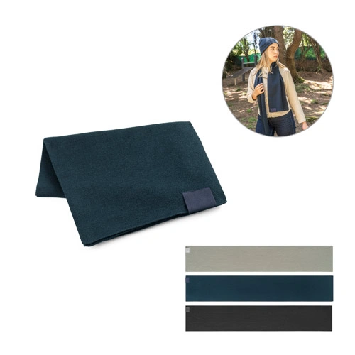 Bufanda de poliéster reciclado (100% rPET) con detalle cosido para personalizar ref 99097